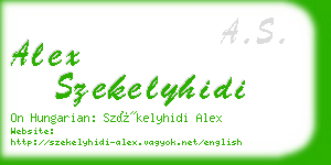 alex szekelyhidi business card